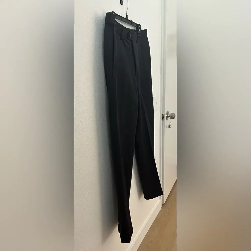 Mens Croft & Barrow Classic Black Trousers/Slacks